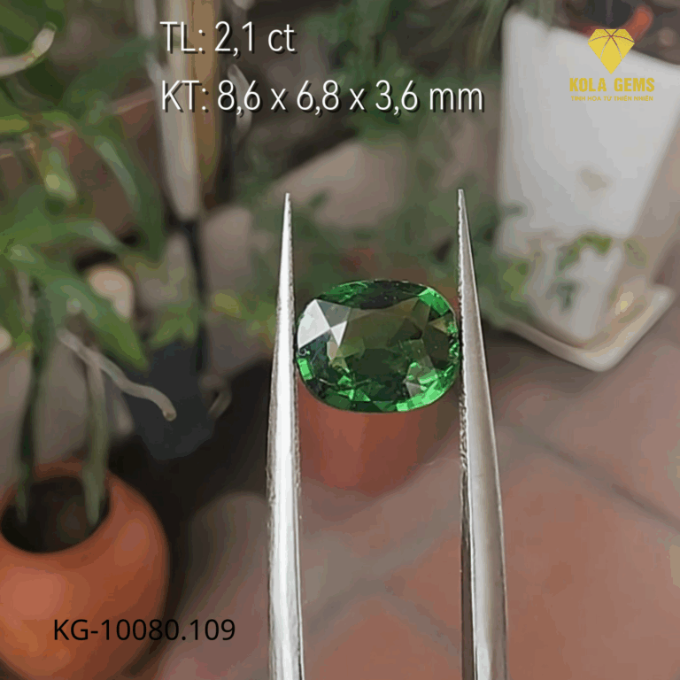 Tsavorite Garnet Xanh Lục Tự Nhiên KG-10080.109