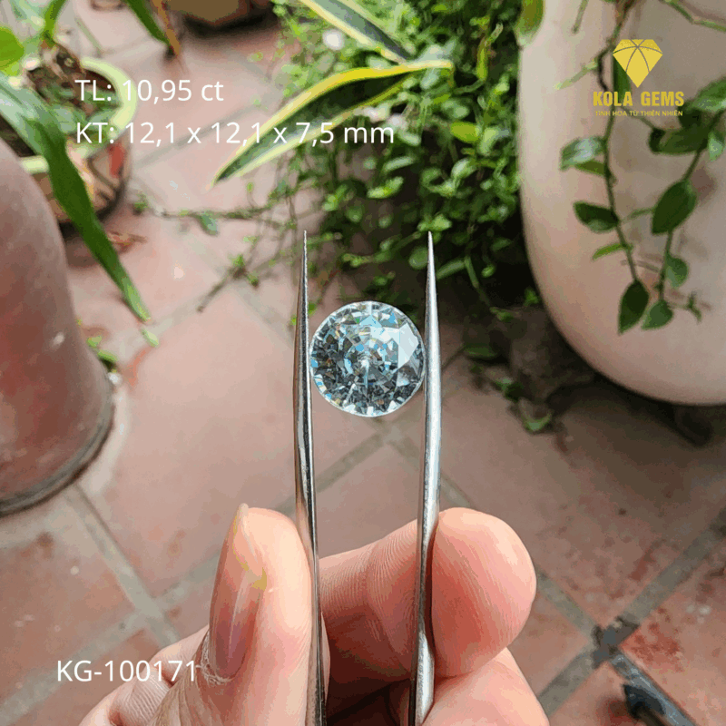 Zircon Trắng Tự Nhiên KG-100171
