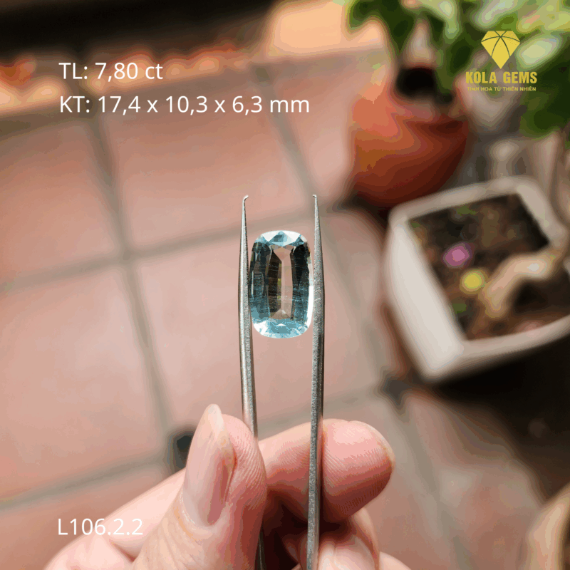 Aquamarine Xanh Lơ Tự Nhiên L106.2.2