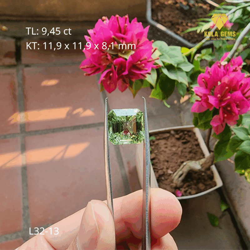 Tourmaline Xanh Tự Nhiên  L32-13