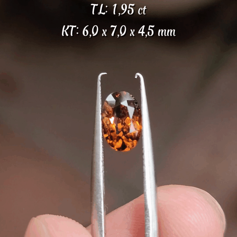 Garnet Nâu Cam Tự Nhiên KG-10089