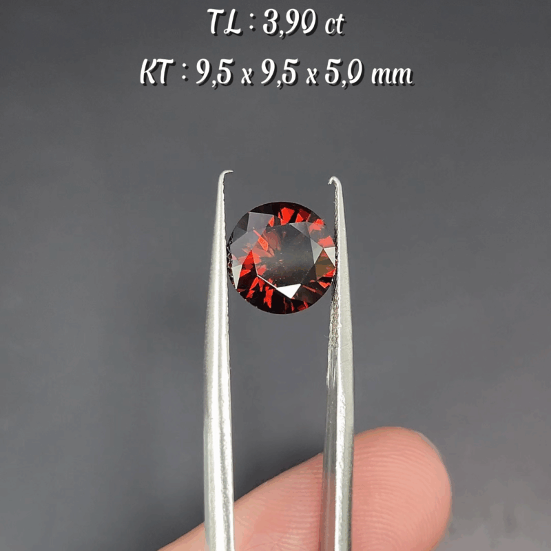 Zircon Nâu CamTự Nhiên KG-10095