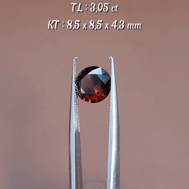 Zircon Nâu CamTự Nhiên KG-10099