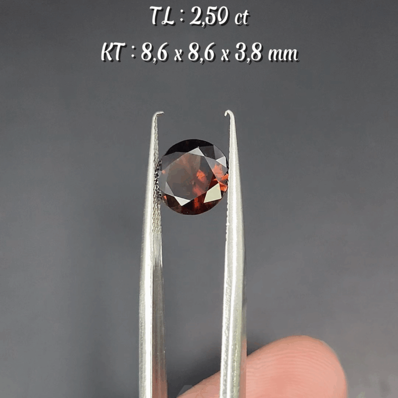 Zircon Nâu CamTự Nhiên KG-100116