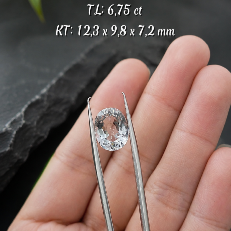 Topaz Trắng Tự Nhiên KG-10031